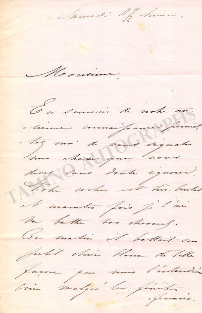 Gueymard-Lauters, Pauline - Autograph Letter Signed