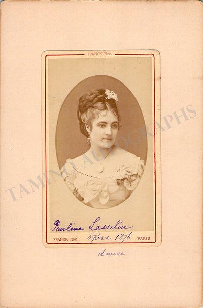 Lasselin, Pauline - Vintage CDV Photograph 1876