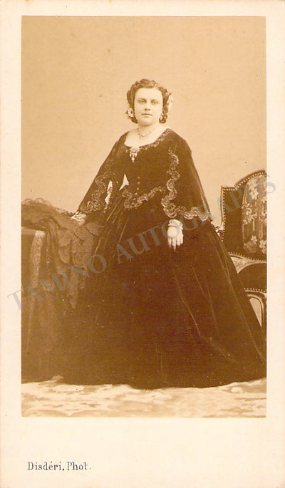 Gueymard-Lauters, Pauline - Vintage CDV Photo in Role