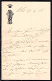 Lucca, Pauline - Autograph Letter Signed 1888