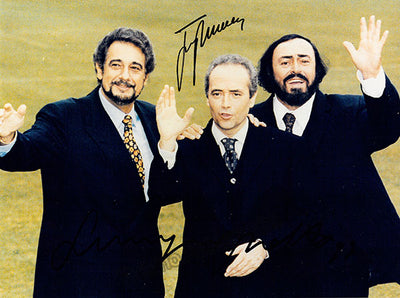 Pavarotti, Luciano - Carreras, Jose - Double Signed Photograph