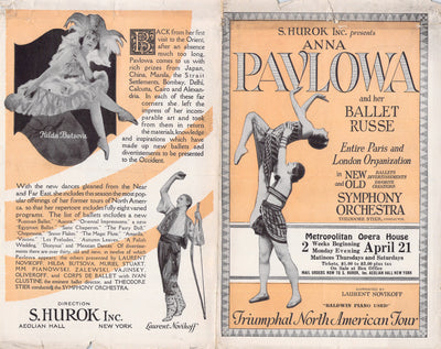 Pavlova, Anna - Advertising Flyer