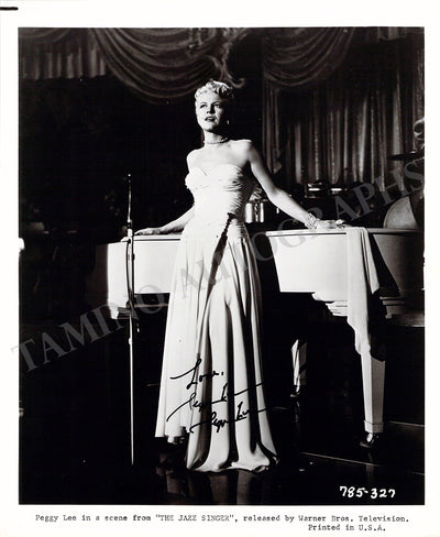 Lee, Peggy - Signed Photograph "The Jazz Singer"