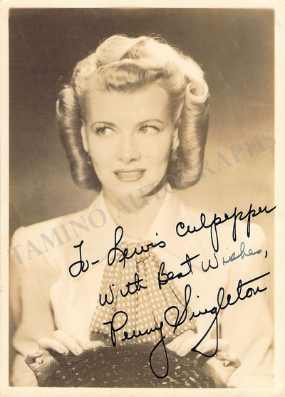 Singleton, Penny - Signed Photograph