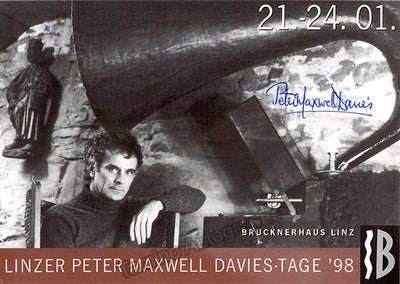 Maxwell Davis, Peter - Signed Photograph