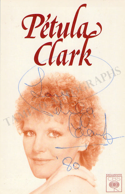 Clark, Petula - Signed Photograph 1980