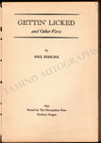 Perkins, Phil - Signed Book "Gettin' Licked and Other Verse"
