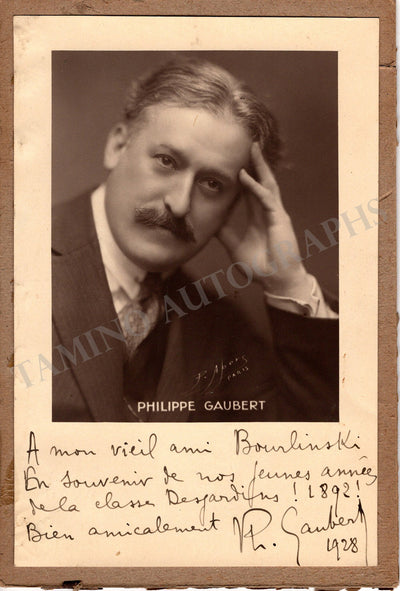 Gaubert, Philippe - Signed Photograph 1928