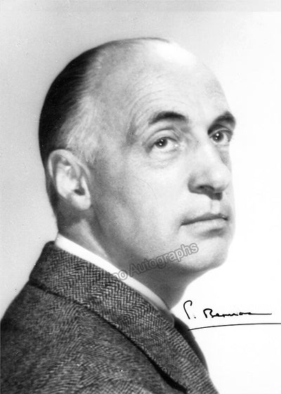 Bernac, Pierre - Set of Signed and Unsigned Photographs + Autograph Note Signed