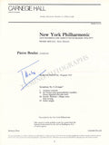 Conductors Signed Program Pages – Set of 42