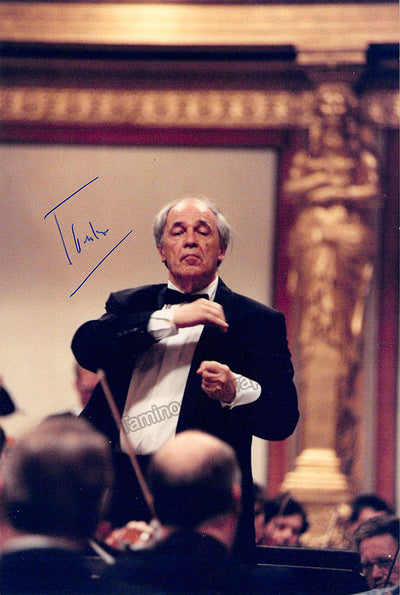 Boulez, Pierre - Signed Photograph in performance