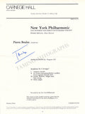 Conductors Signed Program Pages – Set of 42