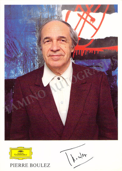Boulez, Pierre - Signed Photograph