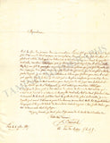 Cremont, Pierre - Autograph Letter Signed 1837
