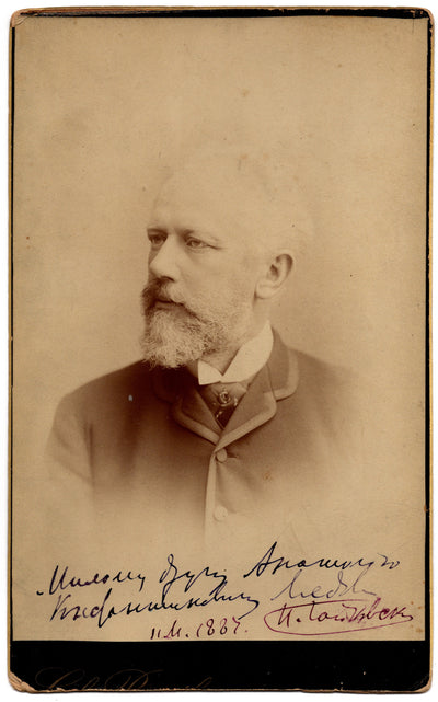 Tchaikovsky, Piotr - Large Signed Cabinet Photo 1887