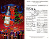 Freni, Mirella - Domingo, Placido - Signed Program Fedora 1998