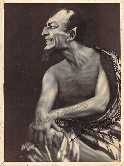 Tzessievich, Platon - Signed Photograph as Mephistopheles