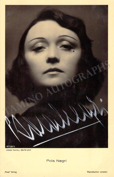Negri, Pola - Signed Photograph