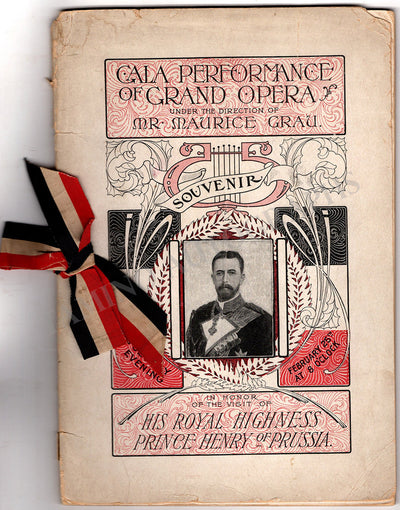 Metropolitan Opera - Prince Henry of Prussia Gala Program 1902