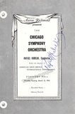 Kubelik, Rafael - Signed Program Chicago Symphony 1953