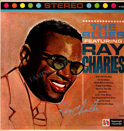 Charles, Ray - Signed LP Sleeve "The Blues"