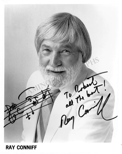 Conniff, Ray - Signed Photo with Music Quote