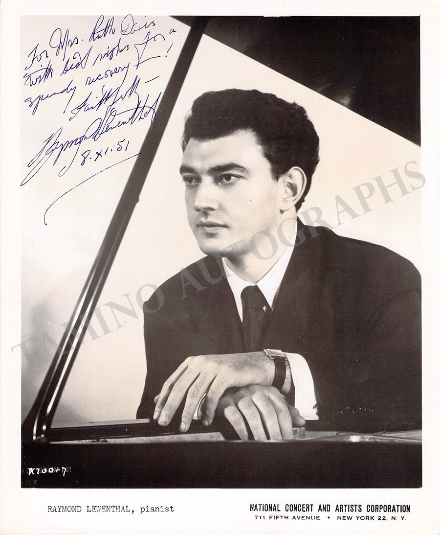 Ray Leventhal Raymond Lewenthal Autograph Photograph 1951 – Tamino Autographs