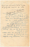 Sabarich, Raymond - Autograph Letter Signed 1959