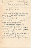 Sabarich, Raymond - Autograph Letter Signed 1959