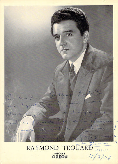 Trouard, Raymond - Signed Photograph 1957