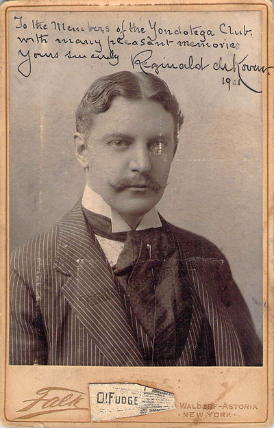 De Koven, Reginald - Signed Cabinet Photo 1901