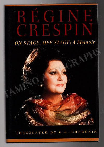 Crespin, Regine - Signed Book "On Stage Off Stage"