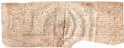 French Medieval Document - Relationship Between Two Lords of the Artois Region 1644