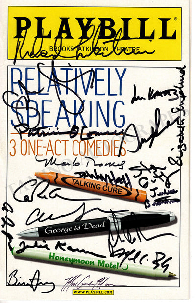 Relatively Speaking - Signed Broadway Musical Playbill