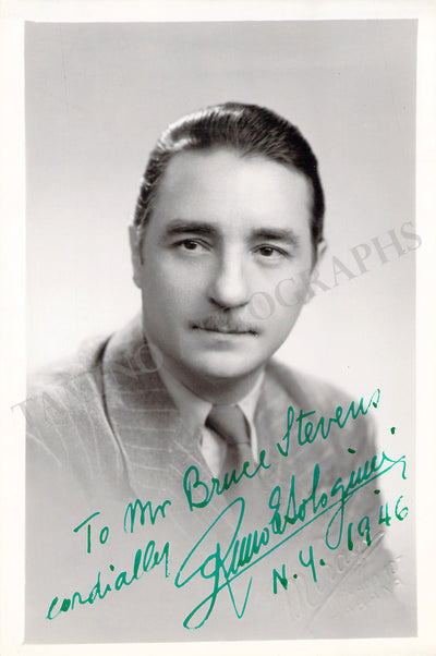 Bolognini, Remo - Signed Photograph 1946