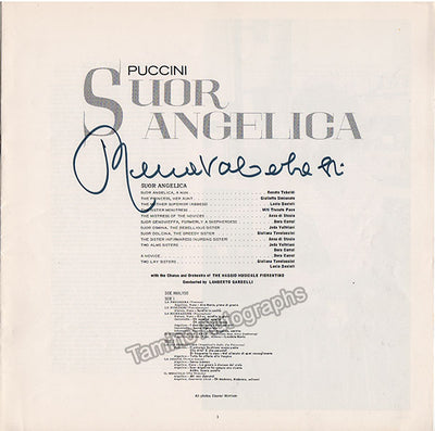 Tebaldi, Renata - Signed Insert