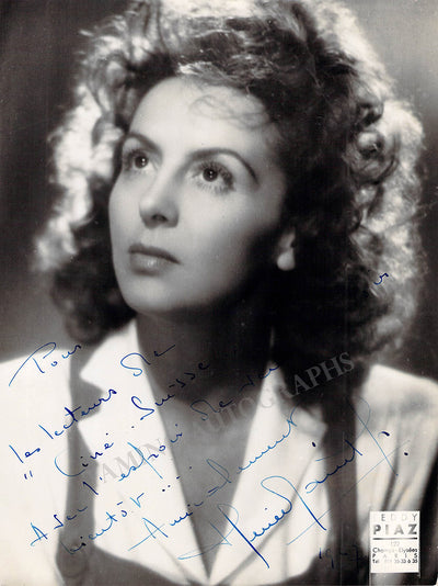 Saint-Cyr, Renee - Signed Photograph 1947