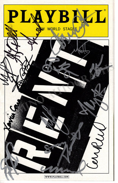 Rent - Signed Broadway Musical Playbill