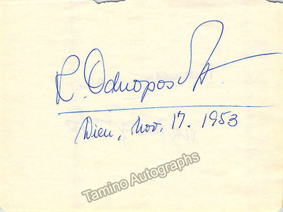 Odnoposoff, Ricardo - Signed Album Page 1953