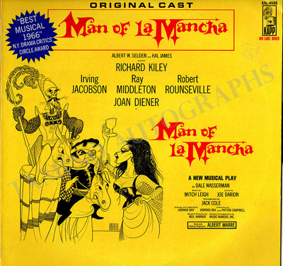 Kiley, Richard - Signed LP Record "Man of La Mancha"
