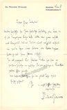 Strauss, Richard - Autograph Letter Signed 1922