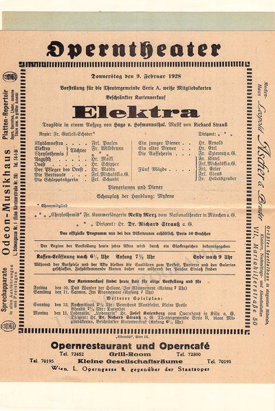 Vienna 1928 (Elektra)