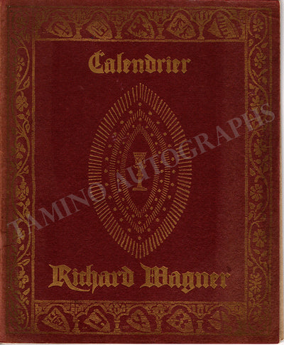 Wagner, Richard - Vintage Calendar 1914