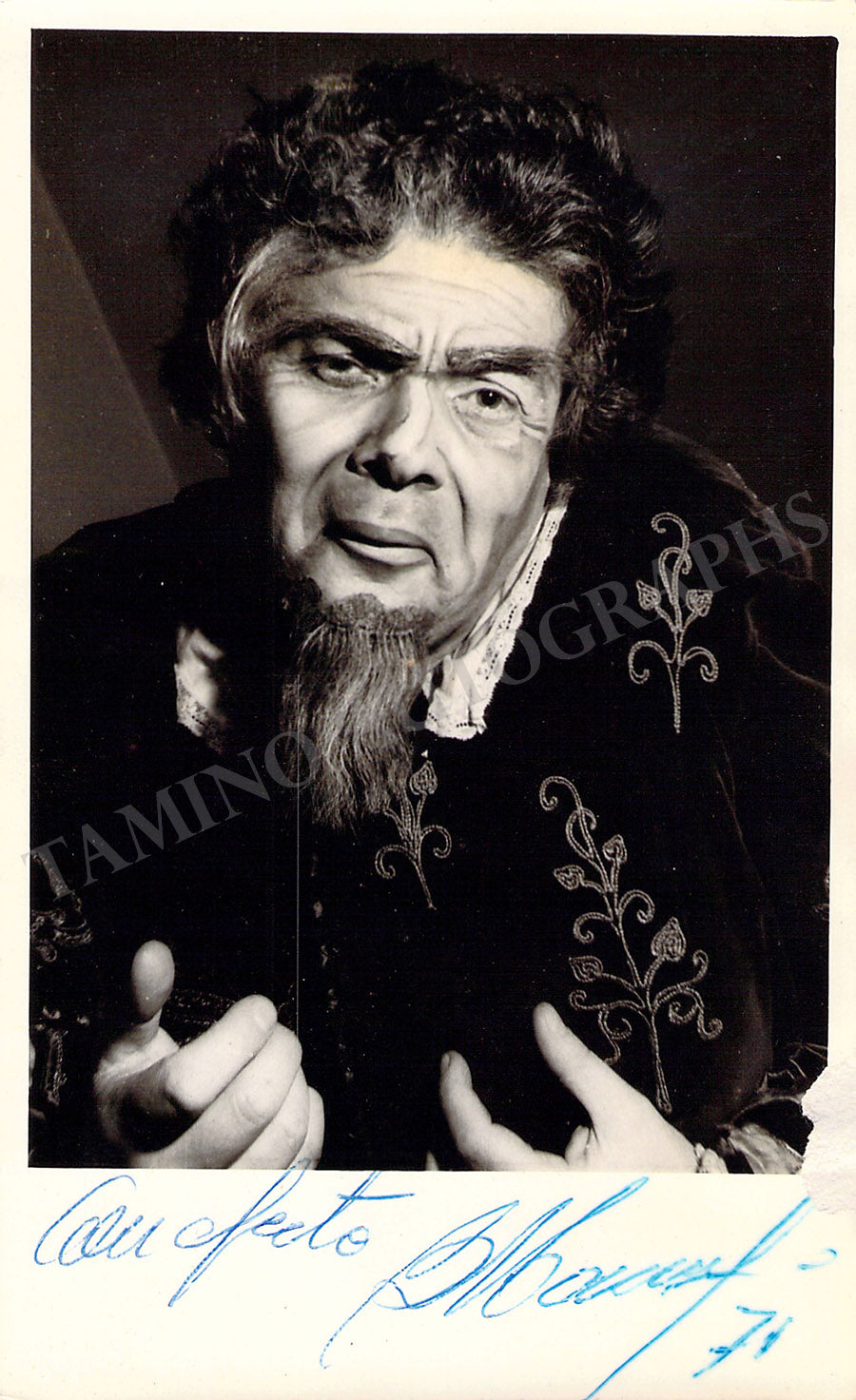 Bruno Tomaselli Autograph Set x 5 Photographs Tamino