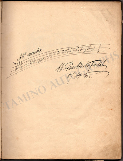 Rimsky-Korsakov, Nikolai - Signed Score "The Snow Maiden"