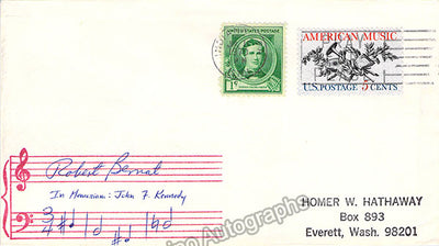 Bernat, Robert - Autograph Music Quote Signed 1970