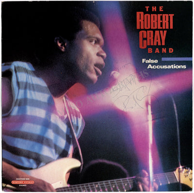 Cray, Robert - Signed LP Sleeve "False Accusations"
