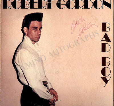 Gordon, Robert - Signed LP Sleeve "Bad Boy"