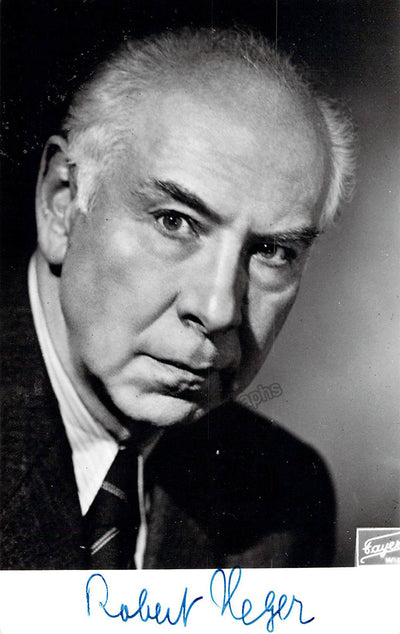 Heger, Robert - Signed Photograph