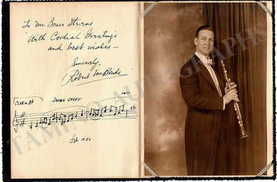 McBride, Robert - Signed Photo Booklet 1950